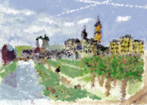 Skyline-Greiz-Kubismus